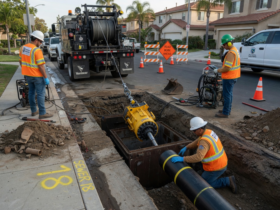 Pipe Bursting in Orange County, CA