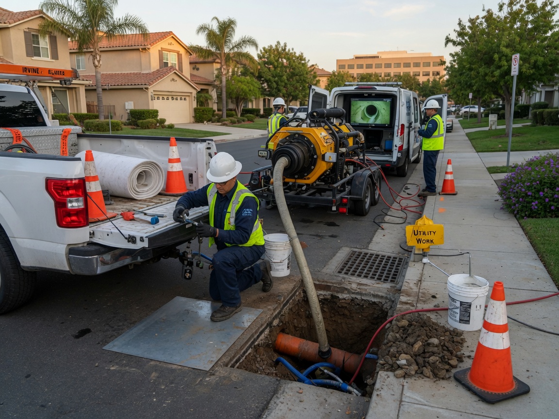 Trenchless Pipe Repair in Orange County, CA